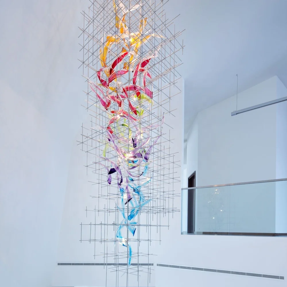 Индивидуальная большая индивидуальная художественная Люстра для отеля модная