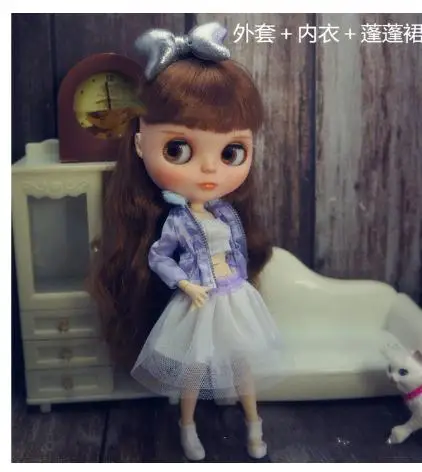 Одежда ручной работы для сладкой куклы Blythy пальто юбки пачки модная кукольная