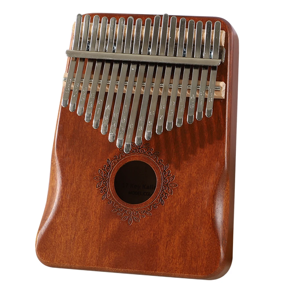 Пианино Kalimba для большого пальца 17 клавиш музыкальный инструмент из массива