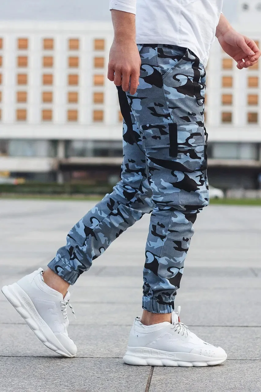 

Fashion Camouflage Print Pant Men Casual Full Length Loose Streetwear Pencil Pant Cotton Mens Clothing High Waist Trousers S-3XL