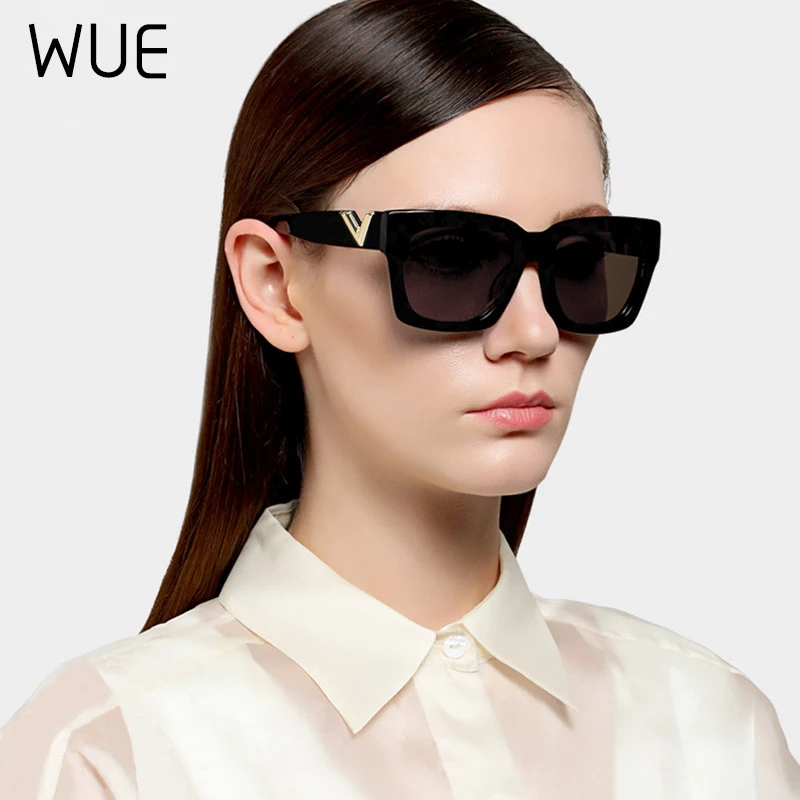 

2021 new fashion oversized square sunglasses ladies classic luxury designer sunglasses men retro sunglasses UV400