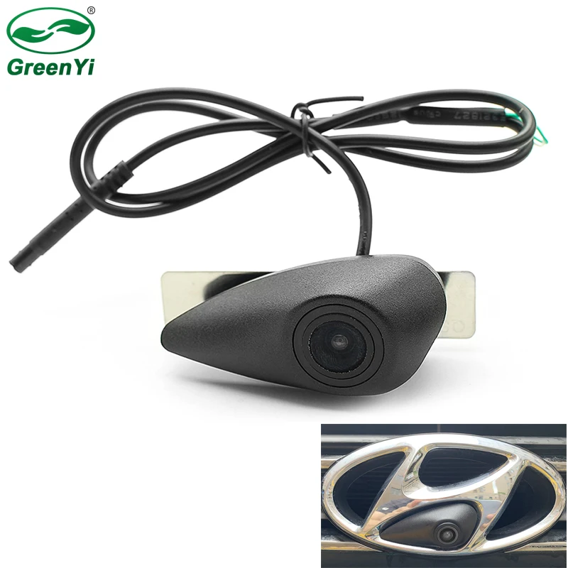 Камера ночного видения CCD HD с логотипом автомобиля для Hyundai Elantra Verna Solaris Tucson IX35 Santa Fe I20 I30 I40 - изображение