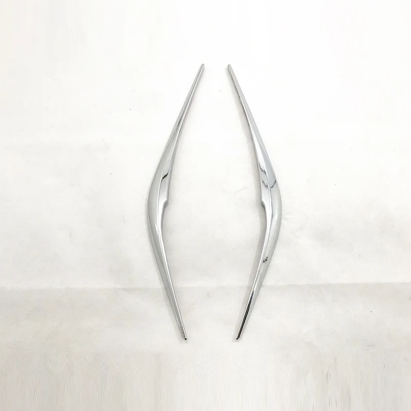 

ABS Chrome/Carbon fibre For Mazda CX-5 2017 2018 2019 accessories Car Front Light Headlamps Eyebrow Cover Trim Sticker 2pcs