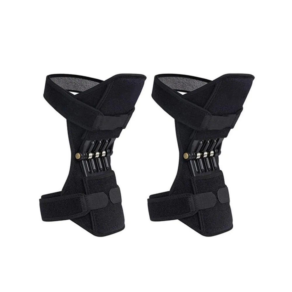 1 Pair 1 пара Электрический подъемник поддержка Наколенники дышащие Нескользящие отскок силы наколенники для спорта на открытом воздухе скалолазание бег - Цвет: 1 Pair