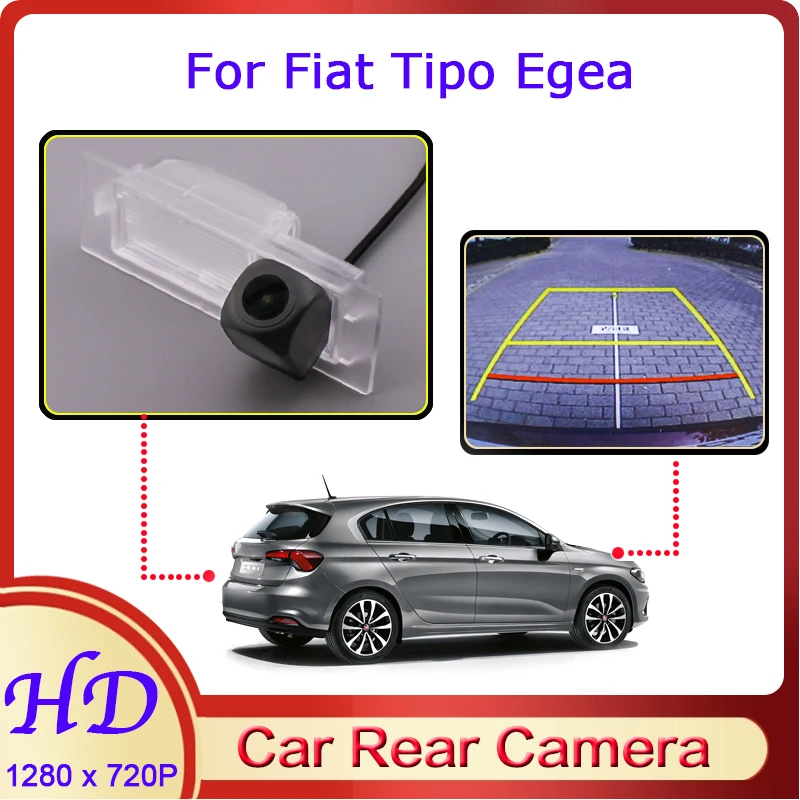 

Автомобильная камера заднего вида «рыбий глаз» для Fiat Tipo Egea 2015 ~ 2019 ночное видение HD Водонепроницаемая камера заднего вида для резервного ко...