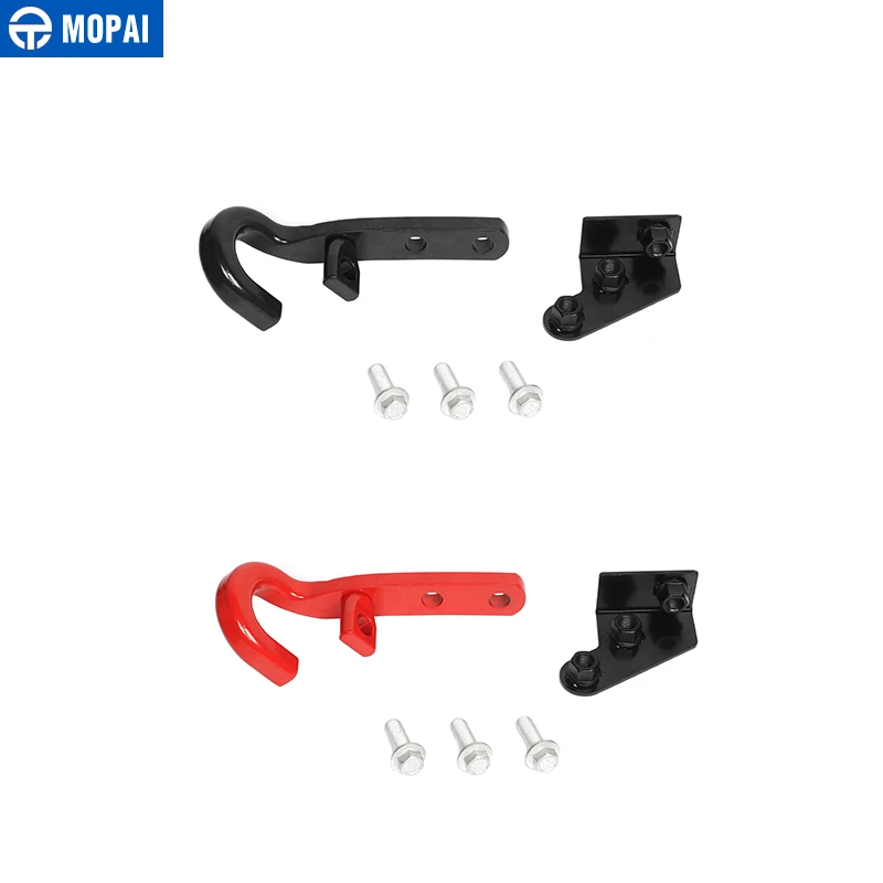 

MOPAI Towing Bars for Jeep Wrangler JK 2007+ Car Rear Bumper Tow Trailer Hook for Jeep Wrangler JK 2007-2017 Accessories