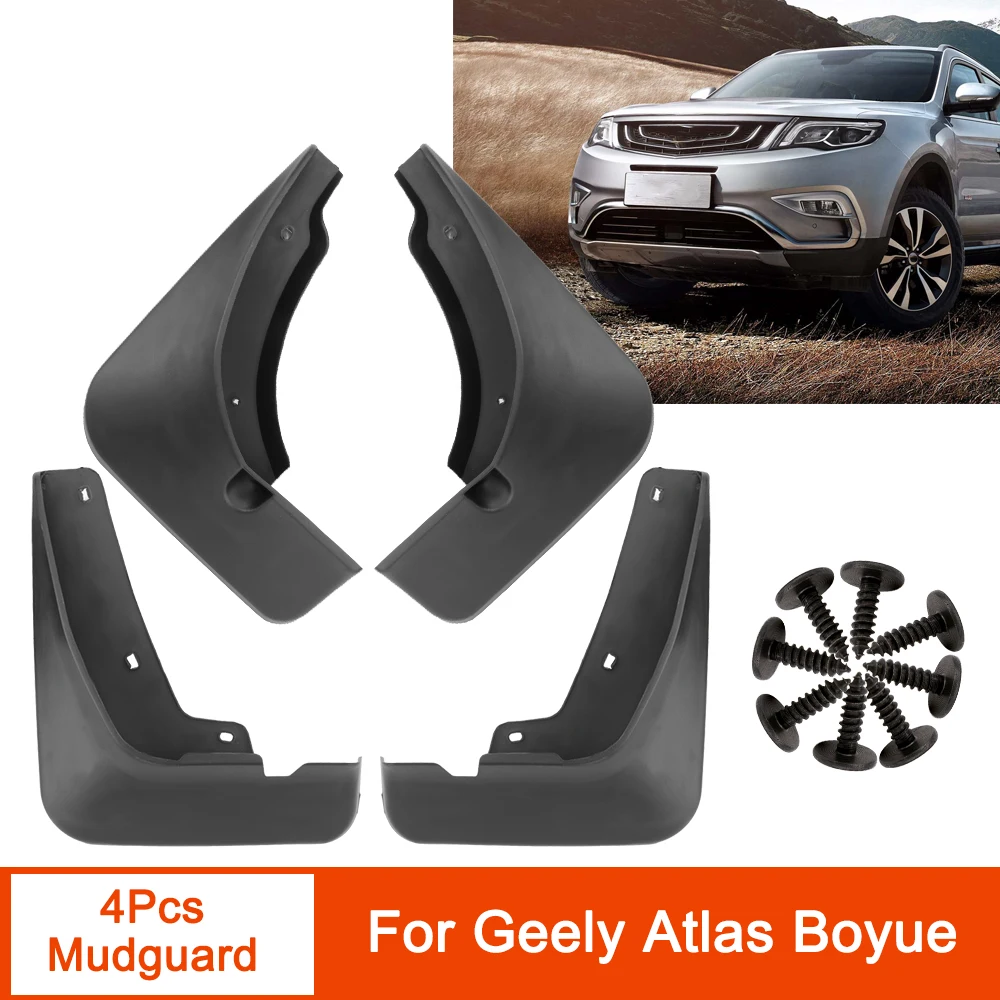

4Pcs Mudguard Car Mud Flaps For Geely Atlas Boyue Car Front Rear Guard Splash Flap Car Accessories