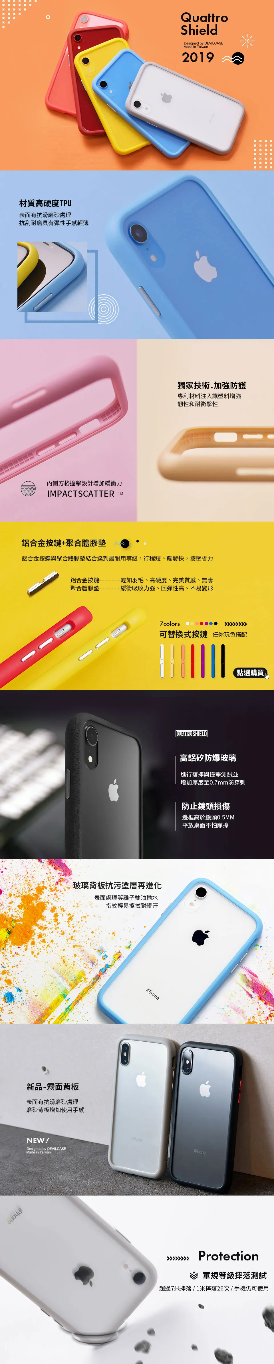 DEVILCASE Devilshield для iPhone 11, iPhone 11 Pro, iPhone 11 Pro Max ТПУ бампер+ задняя прозрачная стеклянная панель