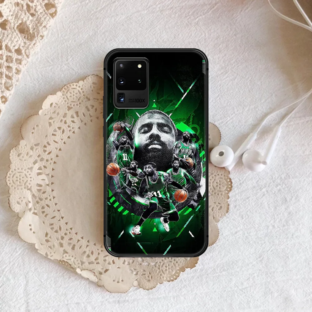 

Kyrie Irving Phone Case Cover Hull For Samsung Galaxy S 7 8 9 10 e 20 FE edge uitra plus Note 9 10 20 black Back 3D Bumper