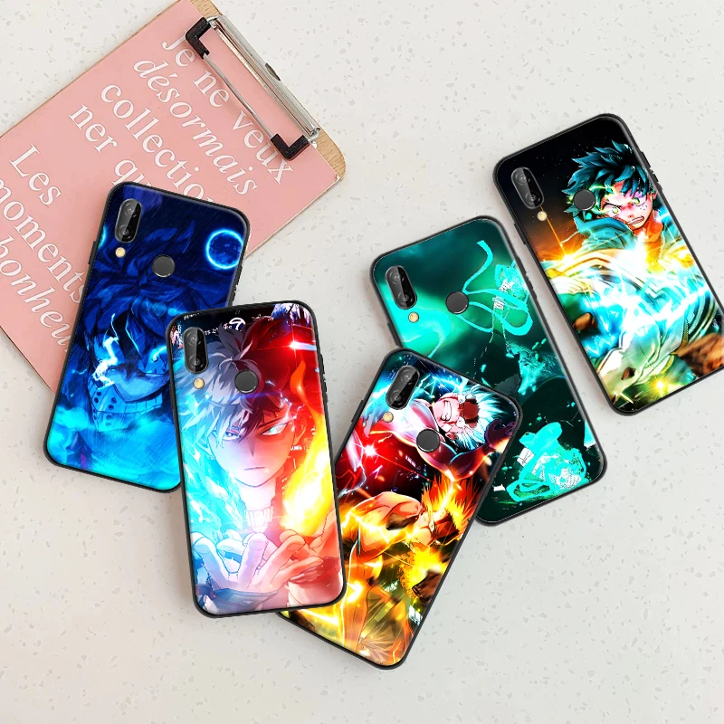 

Phone Cases For Huawei P Smart Z 2019 2021 P20 P30 P40 P40 Lite Pro TPU Silicone Coque Anime My Hero Academia Midoriya Cover