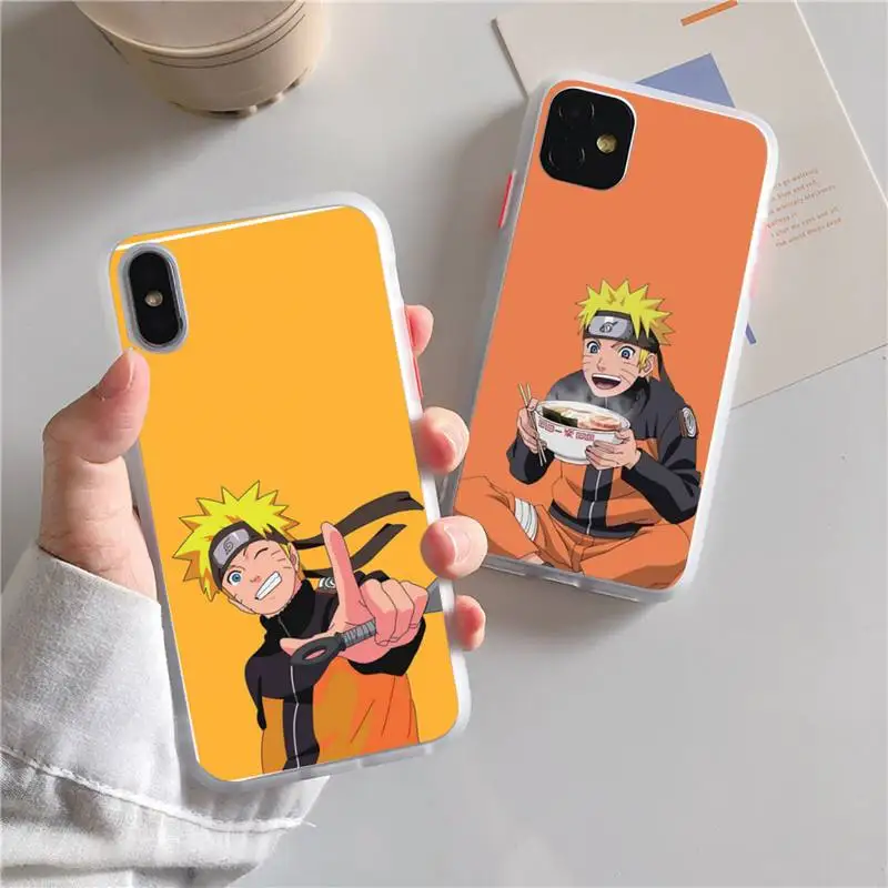 

Namikaze Uzumaki-Narutos Phone Case For iphone 13 12 11 xr xs x 7 8 pro max Plain Soft TPU Silicone Clear Case Cover