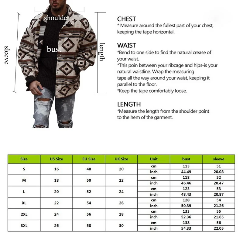 

2021 New Autumn Winter Men Jacket Ethnic Style Print Long Sleeve Jacket Casual Trend Men Joker Argyle Overcoats Streetwear