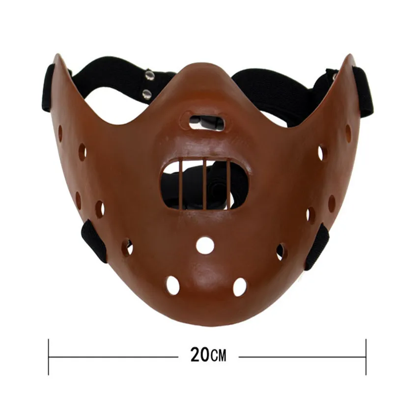 Hannibal Masks Horror Hannibal Lecter The Silence of The Lambs Masquerade Cosplay Party Halloween Mask Scary Ogre Resin Masque