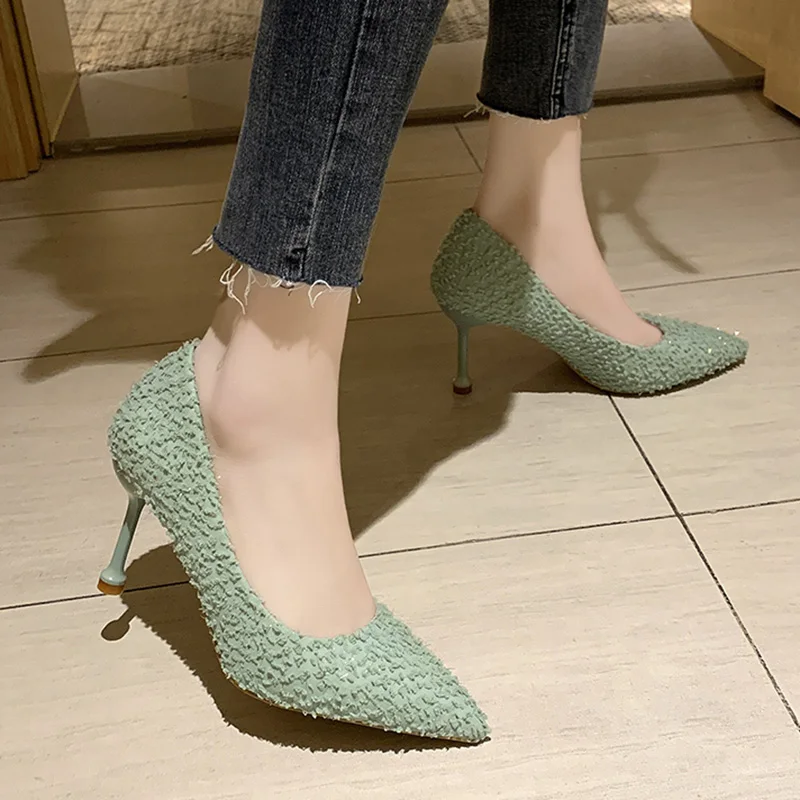 Шикарные туфли лодочки на очень высоком каблуке женские модельные пикантные