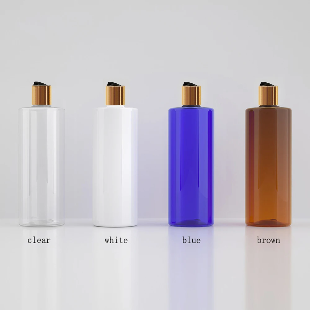 500 мл 24 шт./лот белая коричневая прозрачная синяя пустая пластиковая бутылка для