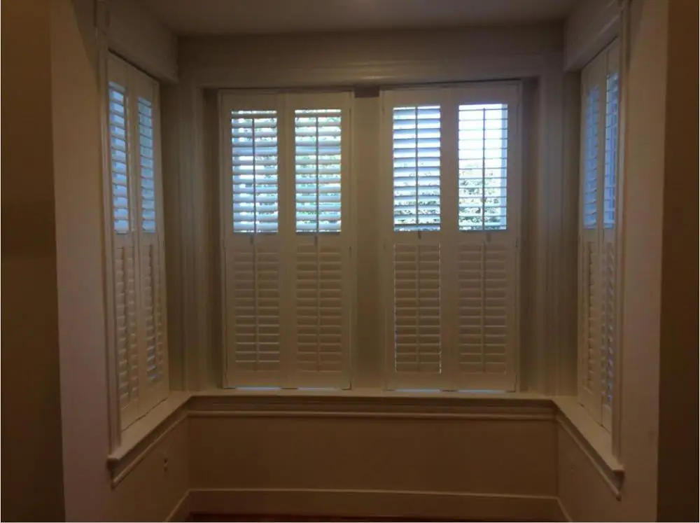 Индивидуальные деревянные жалюзи из липы двустворчатые раздвижные ws2007|Ставни| |