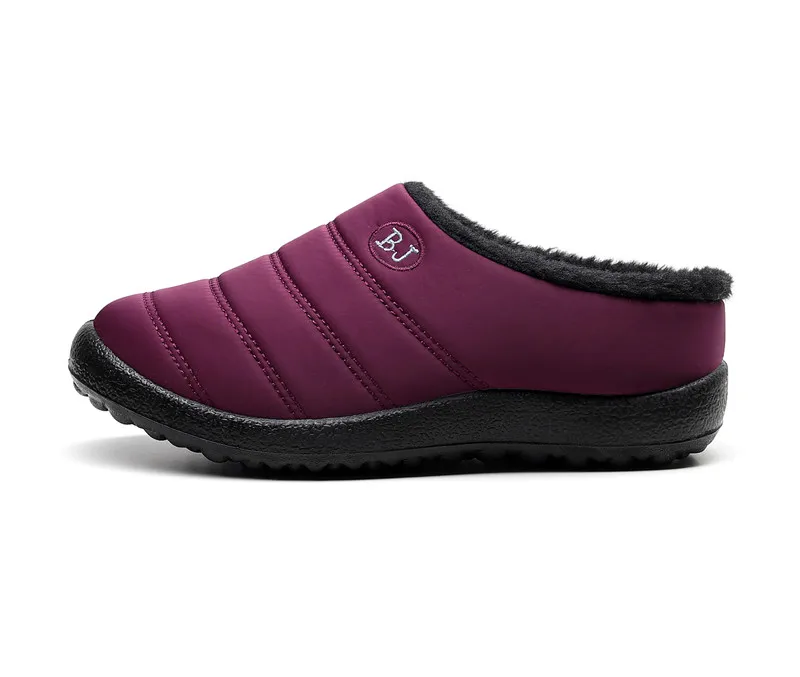 Size35-46; женская зимняя обувь из водонепроницаемого материала; пара зимних ботинок унисекс; Теплые повседневные ботинки на меху с нескользящей подошвой