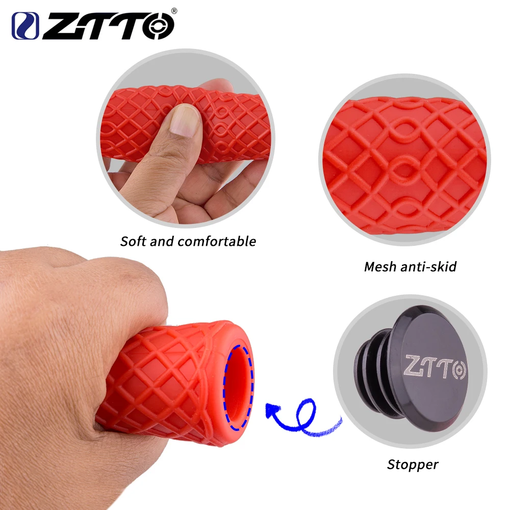 ZTTO 1 пара велосипедная Запираемая ручка захват толчок чистый силикон гелевый