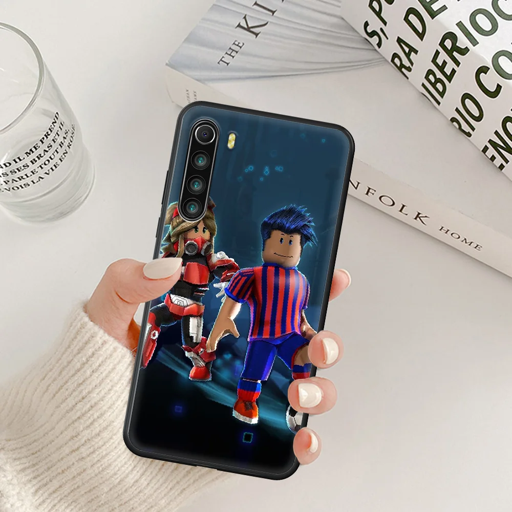 

game Robloxes Phone Case For Xiaomi Redmi Note 7 8 8T 9 9S 4X 7 7A 9A K30 Pro Ultra black Cell Luxury Prime Silicone Bumper