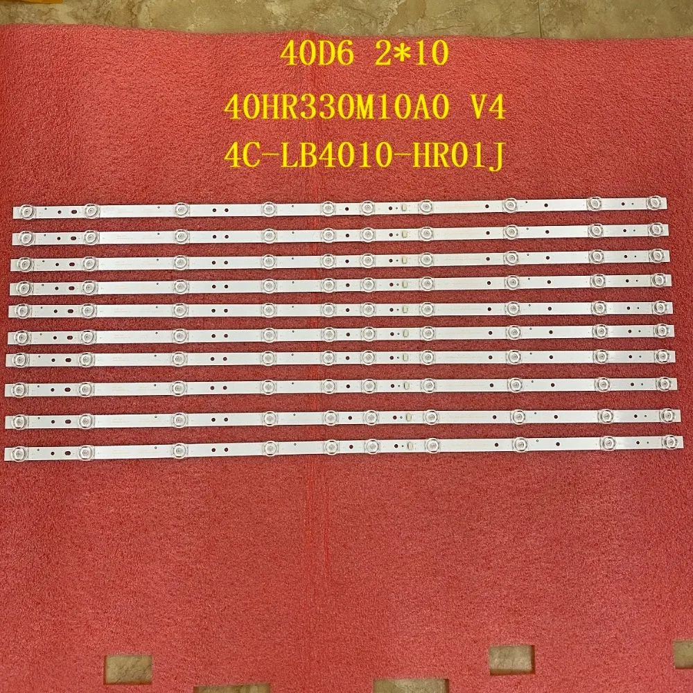 Светодиодная лента для подсветки TCL 40S6500FS 40S6500 40F6F 40L2F 40D6 10X2 40HR330M10A0 V4 4C-LB4010-HR01J 40