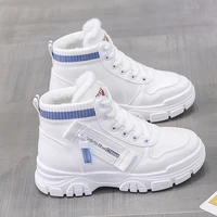 winter women cotton shoes warm plush women sneakers snow ankle boots ladies lace up waterproof thicked bottom woman footwear
