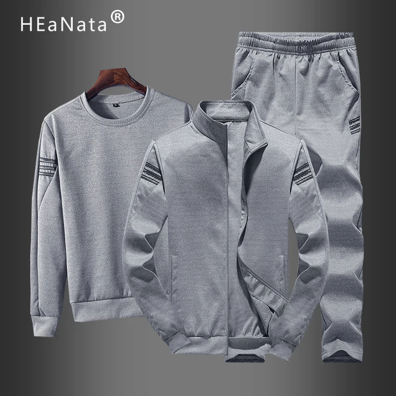 Мужские зимние спортивные костюмы повседневная спортивная одежда пуловер