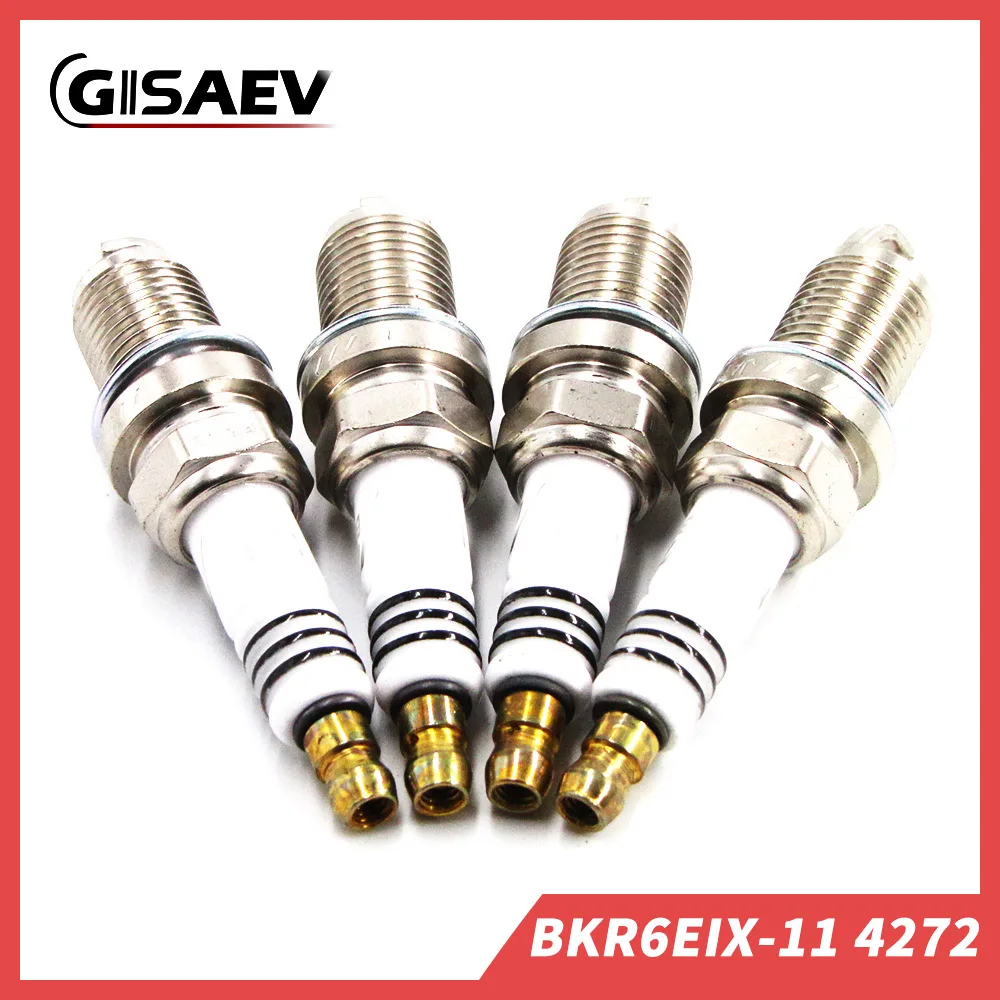Свеча зажигания Iridium для Toyota 4 шт. Lexus Honda Suzuki Chevy Mazda BKR6EIX11 4272 4272|Свечи и запальные
