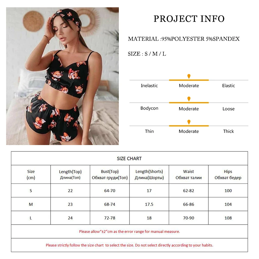 

V Neck Crop Top Corset Satin Pajamas Women Shorts Suphis Two Piece Set Sexy Pijamas Animales Pattern Womens Pj Sets Sleeveless