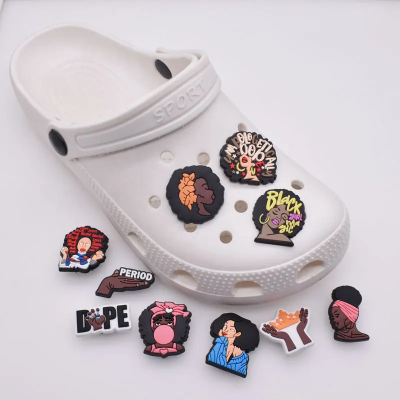 

10/25Pcs Mixed PVC Shoes Charms Accessories Women‘s Shoes Decorations Fit Croc Clog Adult X-mas Party Gifts