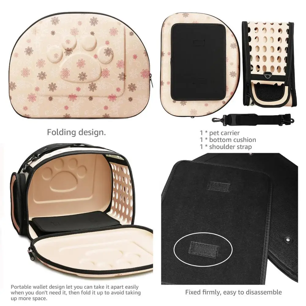 

Fashion Pet Bag Outdoor Portable Pet Breathable Shoulder Bag Handbag Space EVA Cat Dog Backpack Folding Travel Shoulder Bag Cat