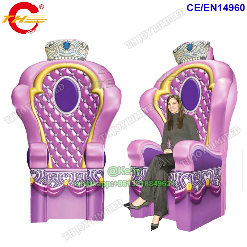 Коммерческий высококачественный престольный стул надувной для продажи надувные