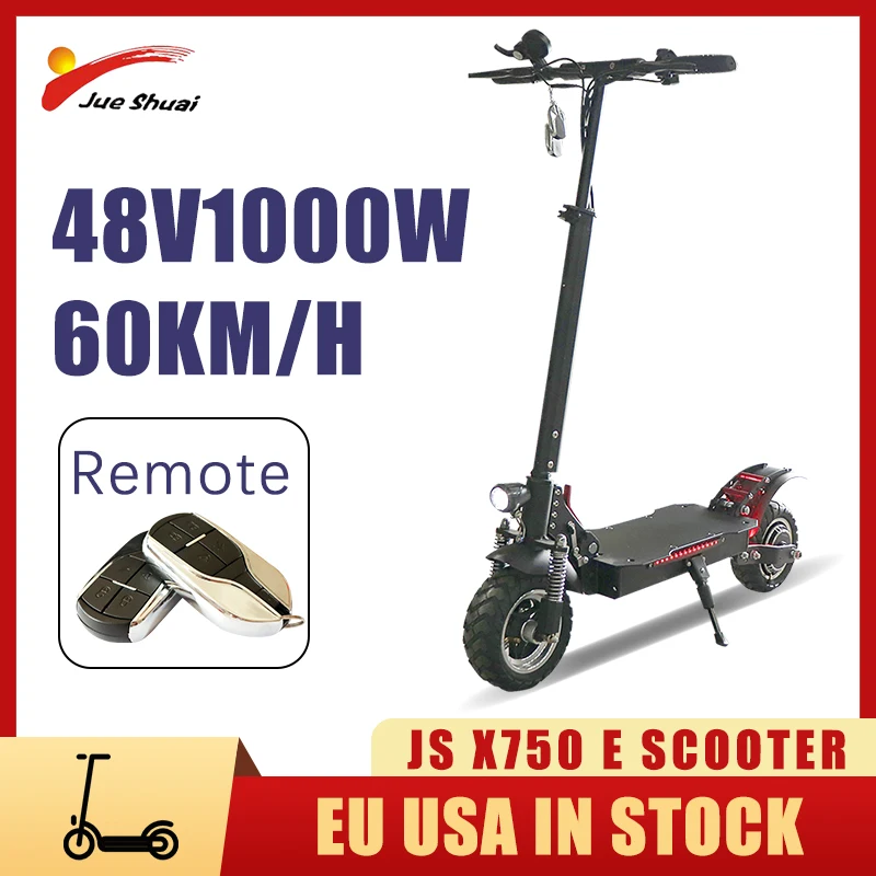 

48v Foldable Electric Scooter 1000w Hub Motor Electric Kick Scooter Remote Controller 60KM/H Speed 20AH E Scooter Battery No Tax