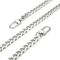 Silver Полезная Высококачественная ручка через плечо сумка Запчасти для сумок замена металла 120 см из нержавеющей стали кошелек на ремешке-цепочке - Цвет: Silver