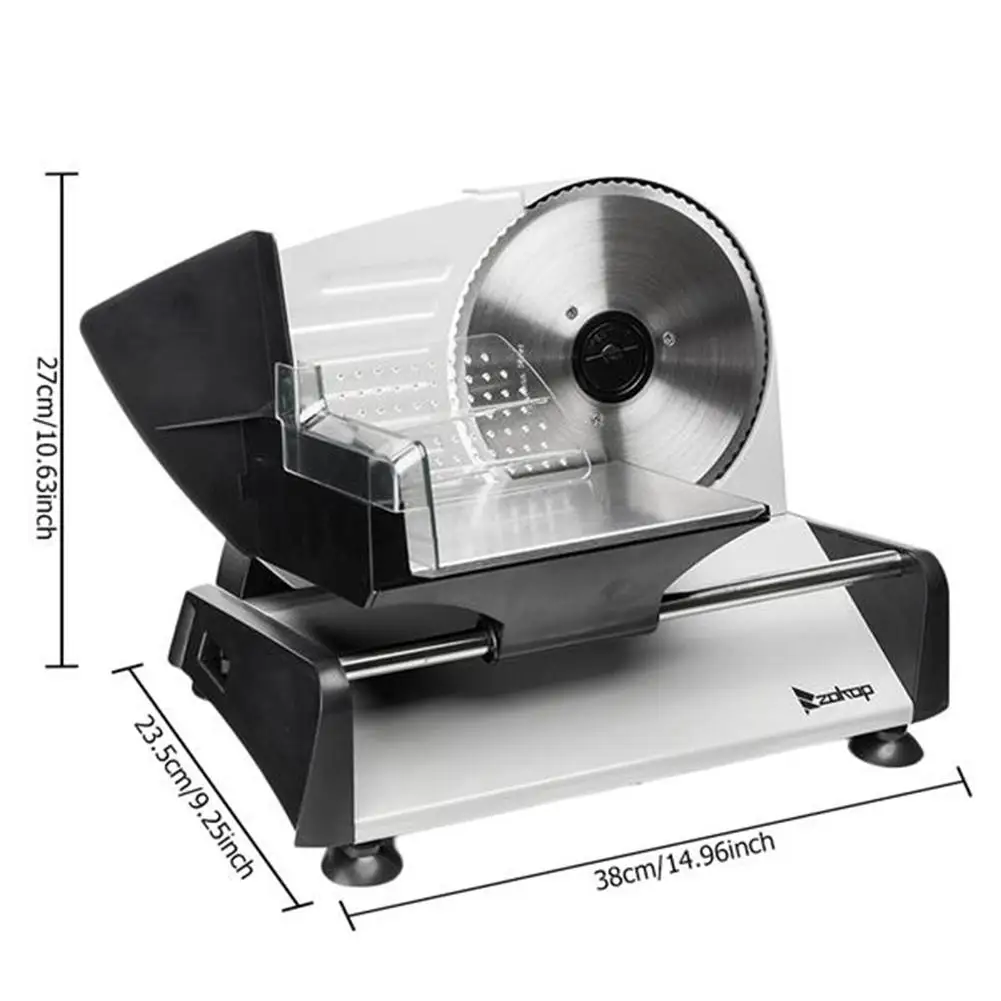 

ZOKOP SL524 110V/150W 7.5 inch Semi-automatic Gear Cutter Deli Food Machine