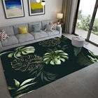 Коврик с тропическими растениями в летнем стиле, напольные коврики, домашний коврик для спальни, комнатный и уличный коврик с цветочным узором для двери