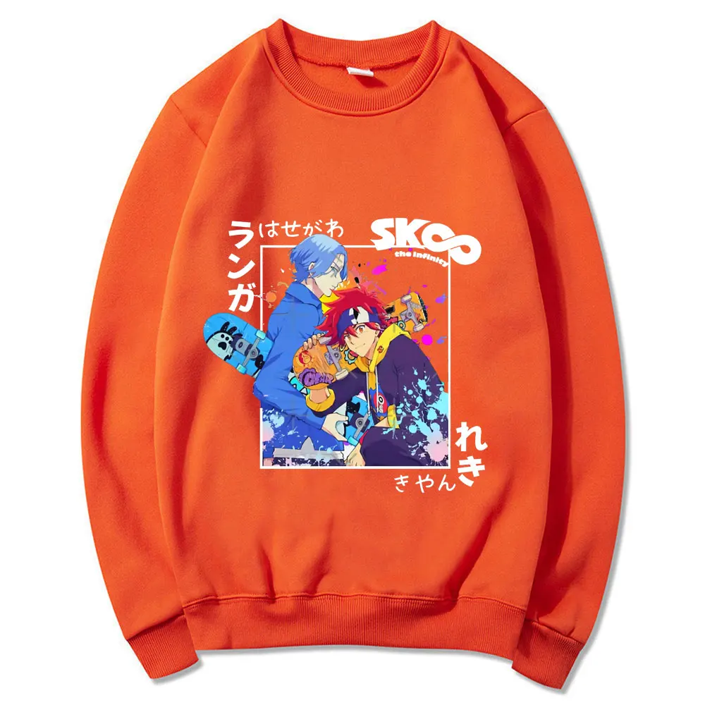 

Hipster Anime Pullover SK8 The Infinity Graphic Sweatshirt Men Sweatshirts Streetwear Spring Loose Male Sportswear Pullover