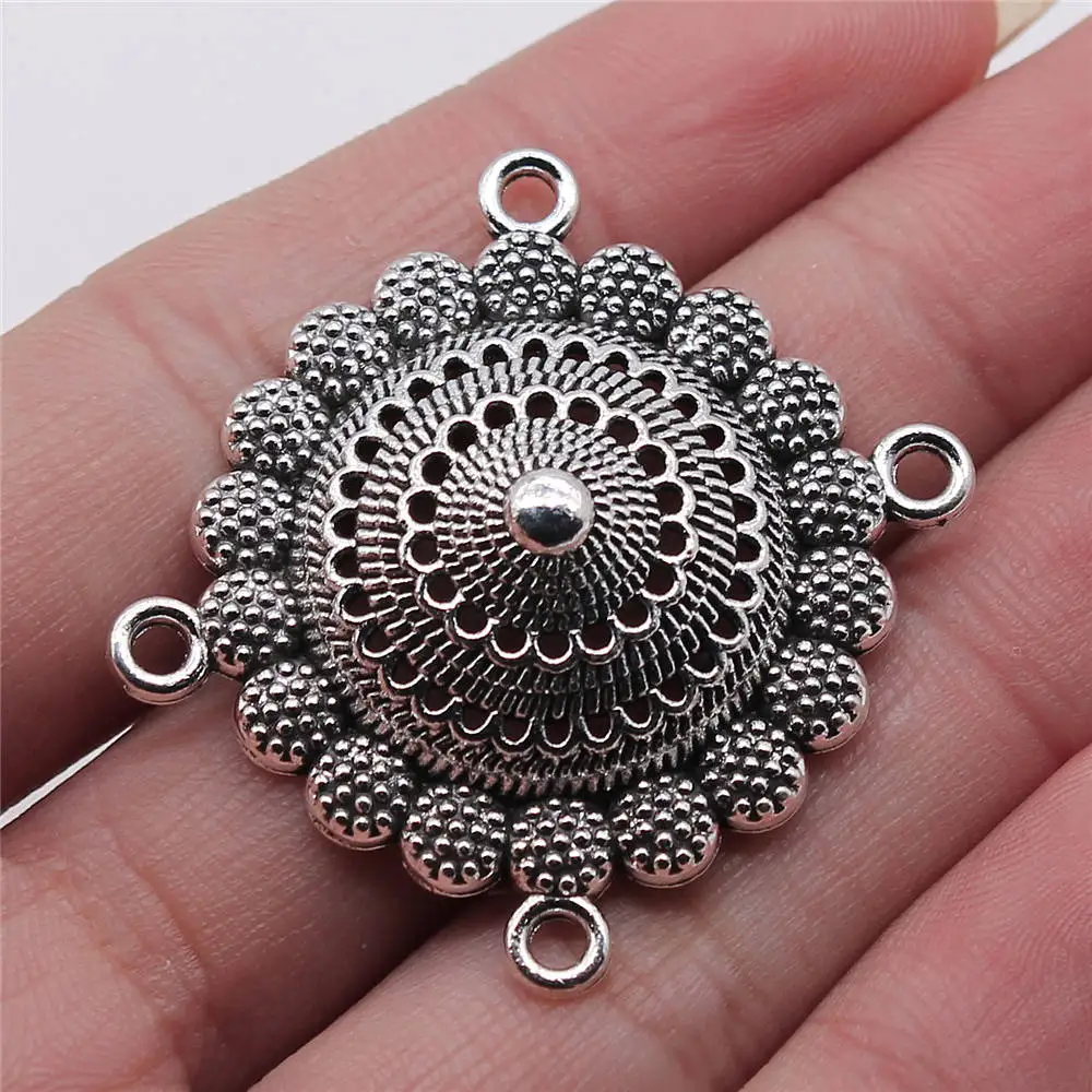 

Charms For Jewelry Making 1pcs 4-hole Body Chain Connector Connectors bracelet charms for jewelry making 34x35mm