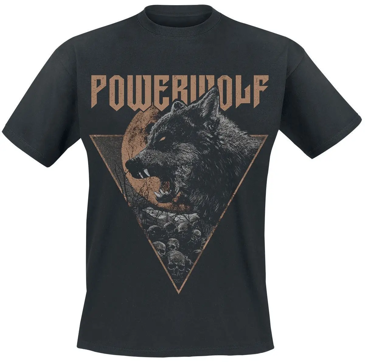 Черная футболка Powerwolf Fullmoon | Мужская одежда