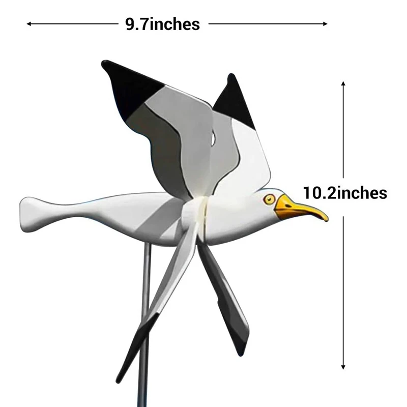 

Funny Whirligig Asuka Series Windmill Ornaments Seagull Windmill Holiday Gift Garden Decoration
