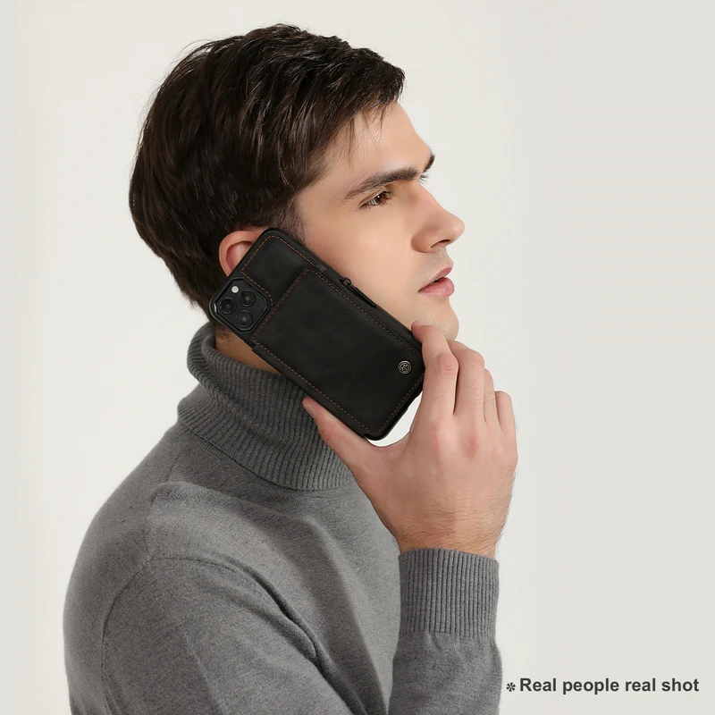 leather phone case for samsung a52 a51 a71 note 20 s21 ultra plus credit card zipper wallet for iphone 12 11 pro max back cover free global shipping