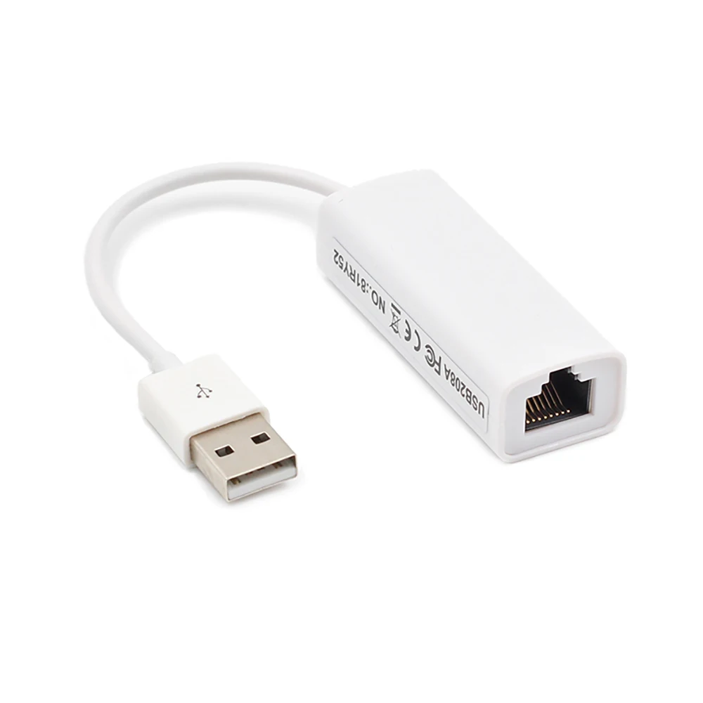 Сетевой адаптер USB к RJ45 Ethernet Lan для ПК ноутбука Windows Mac ChromeOS Linux Сетевая карта 100Mbp Plug