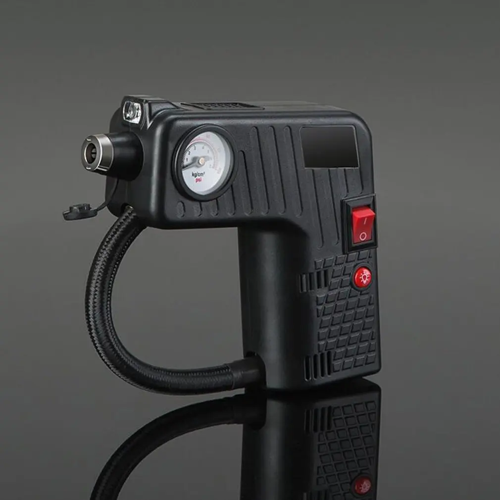 12V Electric Tire Inflator Pump Single Cylinder 100Psi Air Compressor Gauge Universal For Car Trucks Tires | Обустройство дома