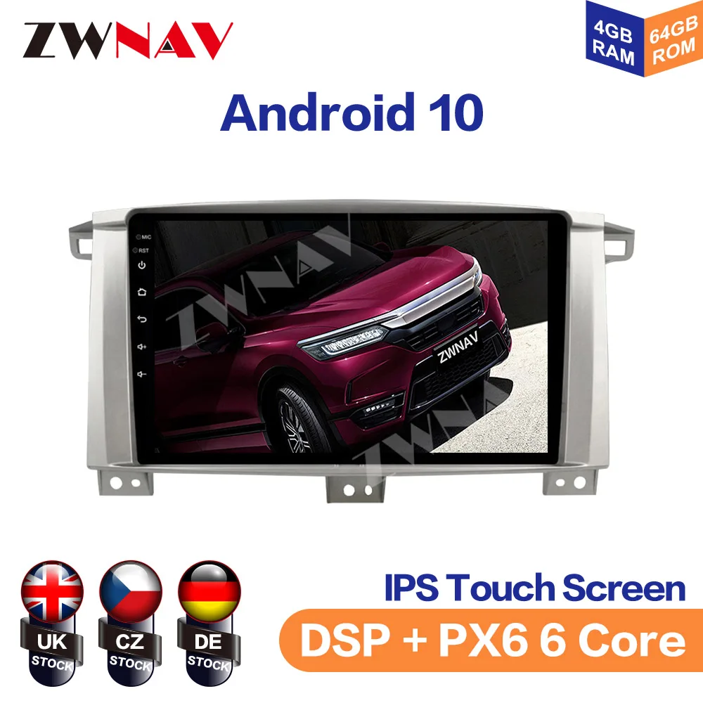 

DSP 4G car multimidia dvd player for Toyota Land cruiser 100 GX CAR radio gps navigation autoradio stereo Android 10.0 LC100 GX