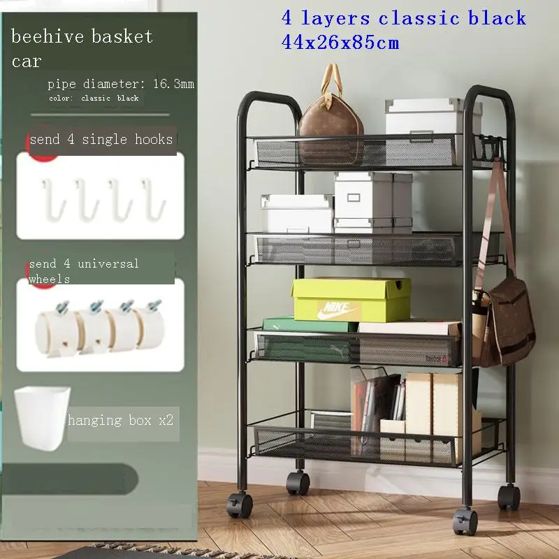

Sponge Spice Raf Estanteria Room Organizer Shelf Paper Towel Cutlery Holder with Wheels Trolleys Prateleira Kitchen Storage Rack