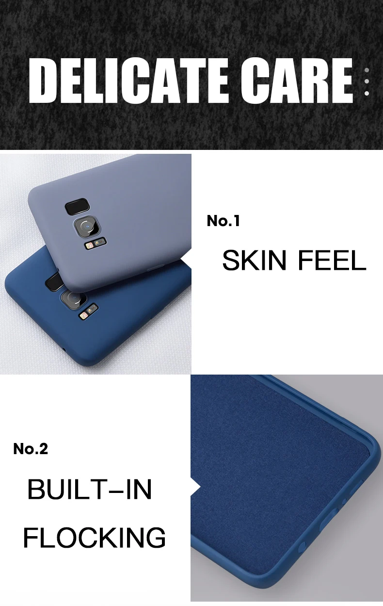 Мягкий жидкий силиконовый чехол для samsung Galaxy S8 S9 S10 Plus S10E TPU силиконовая задняя крышка для samsung Note 8 9 10 J4 J6 J8