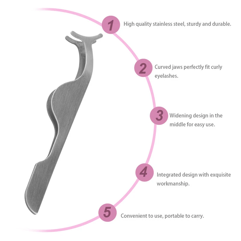 3 цвета Пинцет для накладных ресниц инструменты макияжа нержавеющая
