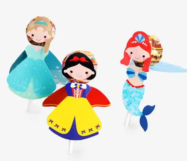 18 шт. карточки с супергероями/принцессами для украшения леденцов | Дом и сад