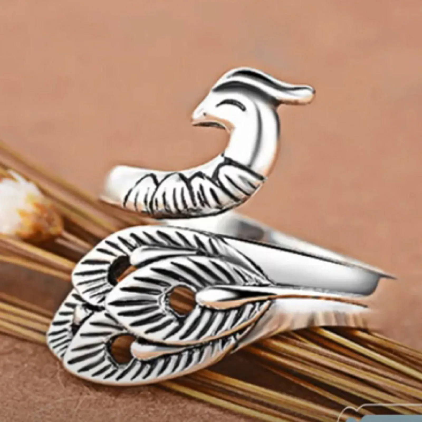 Регулируемая кольцевая вязальная петля для вязания крючком павлиний Феникс