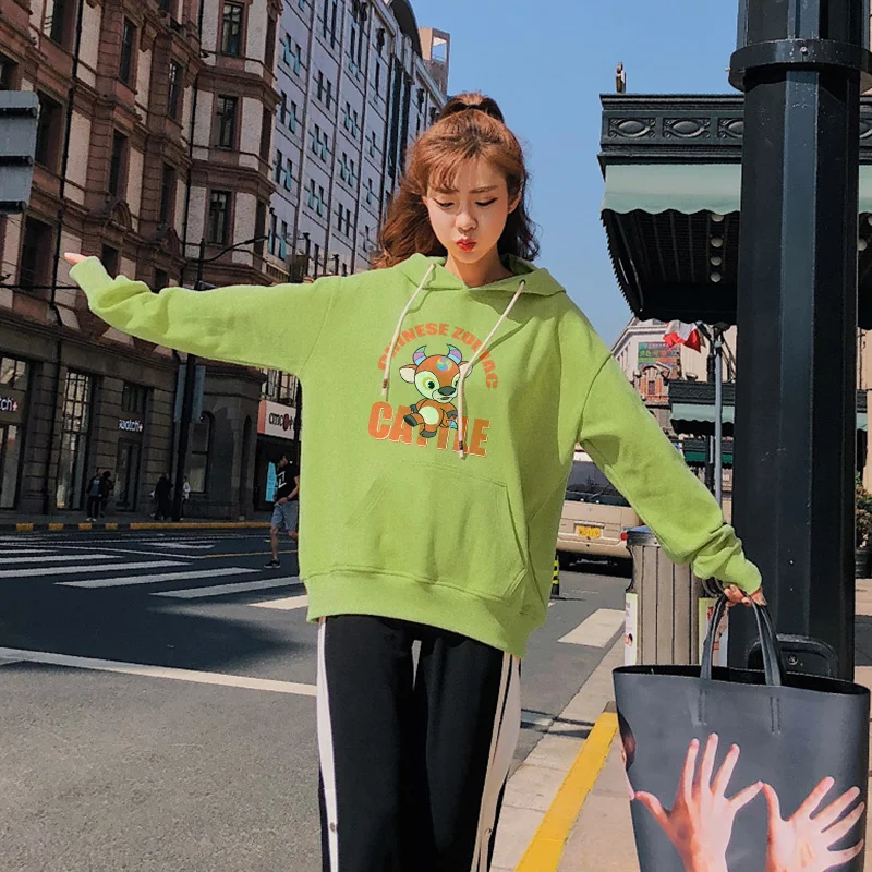 

YAYA Kawaii clothes Hoodie Casual harajuku sweatshirts Round Neck Woman Fashion girls Sports Street Spring pullover outwear