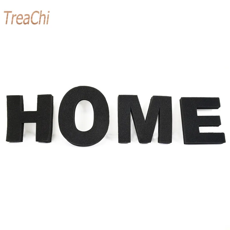 20 см большие пенопластовые буквы Наклейка Настенная Слова черная губка с